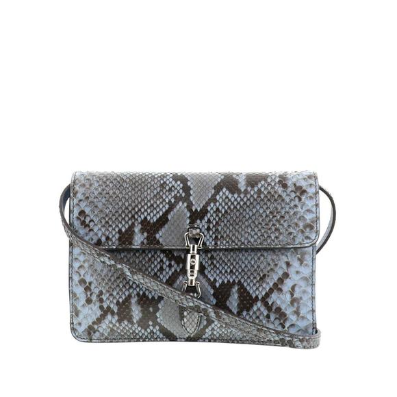 Gucci Python Shoulder Bag Blue - Picture 1 of 6
